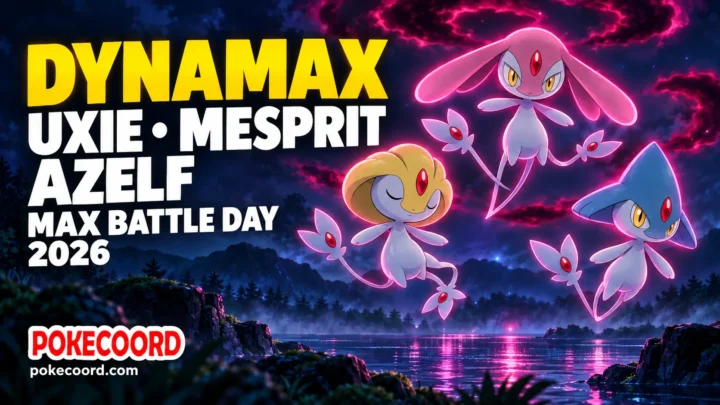 Pokémon GO Dynamax Uxie, Mesprit and Azelf Max Battle Day 2026.